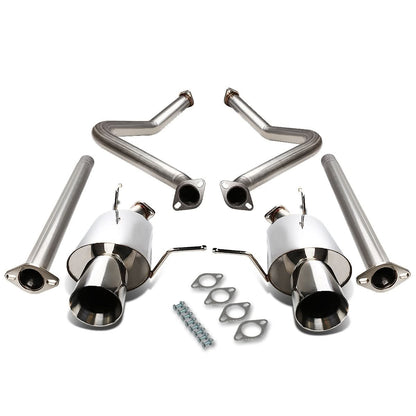2011-2014 Ford Mustang 3.7L V6 Catback Exhaust Dual Rolled Tip Stainless Steel