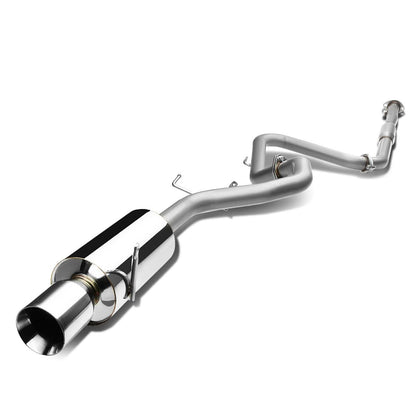 1999-2003 Mitsubishi Galant Single Rolled Tip Catback Exhaust Stainless Steel