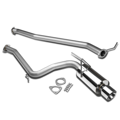 2003-2006 Honda Accord 2DR Single Rolled Tip Catback Exhaust Stainless Steel