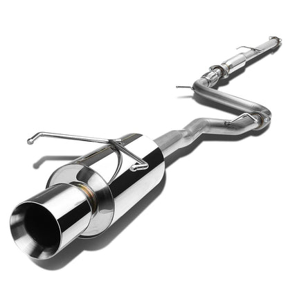 94-97 Honda Accord Single Rolled Tip Catback Exhaust Stainless Steel