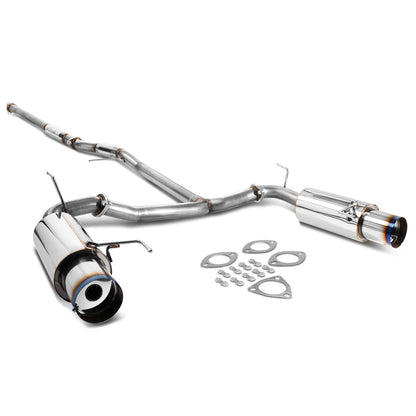 98-02 Honda Accord V6 Dual Burnt Tip Catback Exhaust Stainless Steel