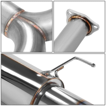 98-02 Honda Accord V6 Dual Burnt Tip Catback Exhaust Stainless Steel