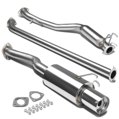 06-08 Honda Civic EX Single Tip Catback Exhaust - Stainless Steel