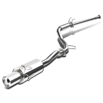 06-08 Honda Civic EX Single Tip Catback Exhaust - Stainless Steel