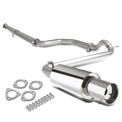 88-91 Honda Civic 4-Door Catback Exhaust Single Tip Stainless Steel