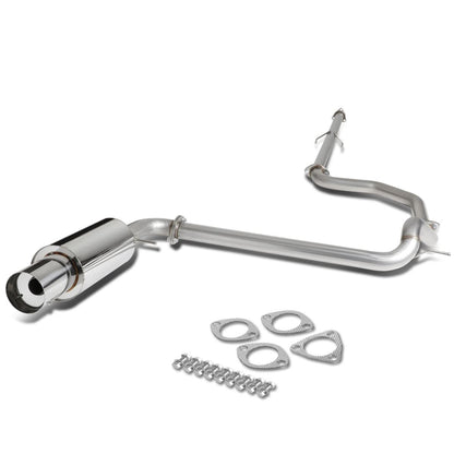 88-91 Honda Civic 4-Door Catback Exhaust Single Tip Stainless Steel