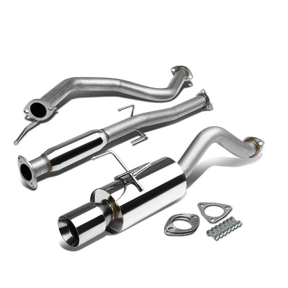 92-95 Honda Civic 3-Door Catback Exhaust Single Rolled Tip Stainless Steel