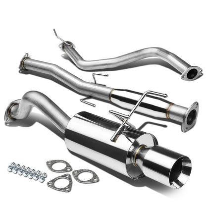 96-00 Honda Civic 3-Door Catback Exhaust Single Rolled Tip Stainless Steel