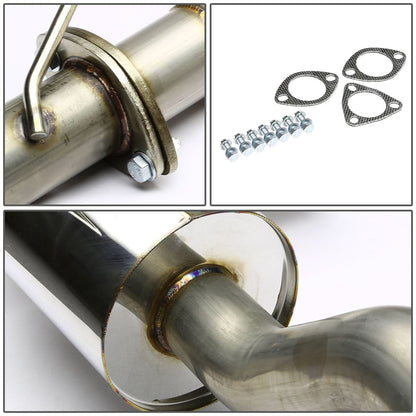 96-00 Honda Civic 3-Door Catback Exhaust Single Rolled Tip Stainless Steel
