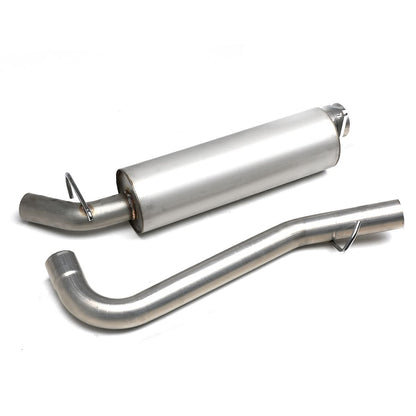 2000-2006 Jeep Wrangler Single Catback Exhaust System Stainless Steel