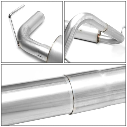 2012-2017 Jeep Wrangler Single Catback Exhaust System Stainless Steel