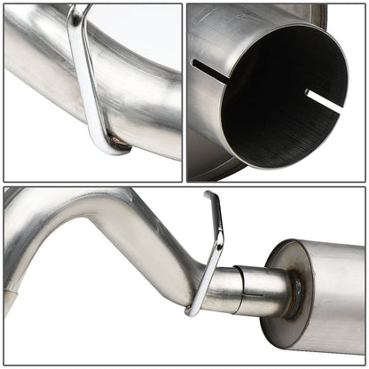 1986-2001 Jeep Cherokee Single Catback Exhaust System - Stainless Steel