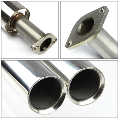 2006-2011 Kia Rio Dual Rolled Tip Catback Exhaust Stainless Steel
