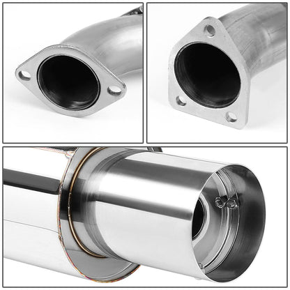 2000-2005 Mitsubishi Eclipse V6 Single Tip Catback Exhaust Stainless Steel