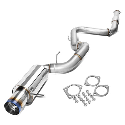 00-05 Mitsubishi Eclipse V6 Catback Exhaust Single Burnt Tip Stainless Steel