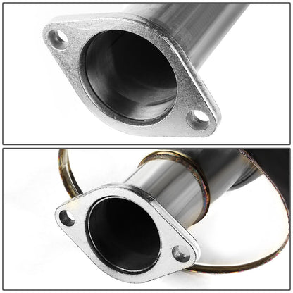 06-12 Mitsubishi Eclipse Single Rolled Tip Catback Exhaust Stainless Steel