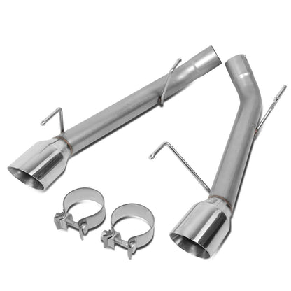 2005-2010 Ford Mustang Axleback Exhaust Dual Rolled Tip Stainless Steel