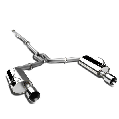 2004-2008 Nissan Maxima Dual Rolled Tip Catback Exhaust - Stainless Steel