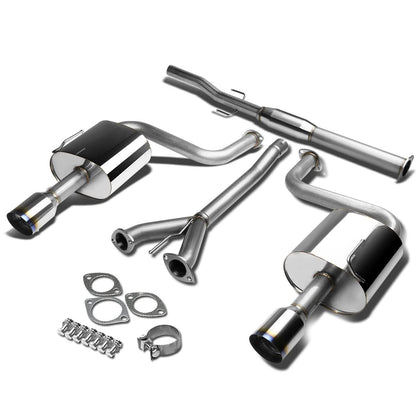 2009-2015 Nissan Maxima Catback Exhaust System Dual Burnt Tips Stainless
