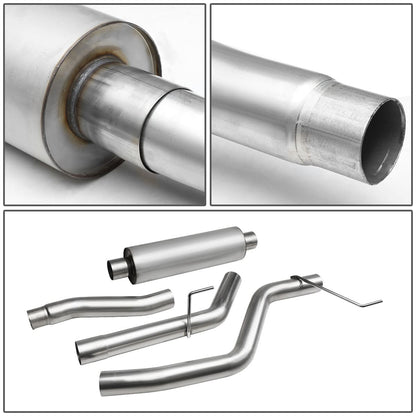 95-98 Nissan 240SX S14 Catback Exhaust Single Rolled Tip Stainless Steel