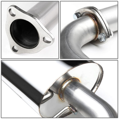 88-91 Honda Civic 4-Door OEM Style Catback Exhaust Stainless Steel
