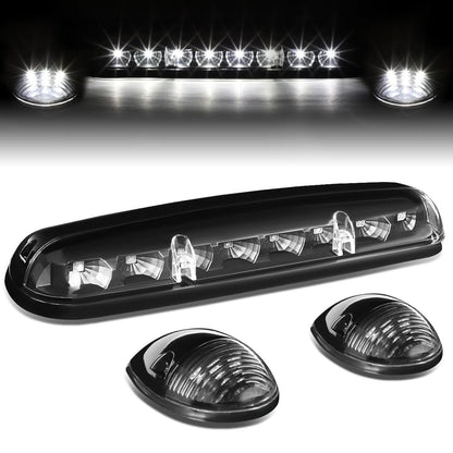 2002-2007 Chevrolet Silverado / GMC Sierra Cab Light - Black Housing / White LED