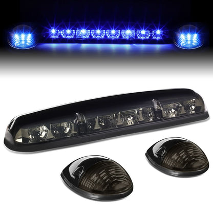 02-07 Chevrolet Silverado / GMC Sierra Smoke Housing Blue LED Cab Light