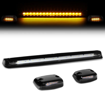 07-14 Chevrolet Silverado / GMC Sierra Cab Light - Black Housing / Amber LED