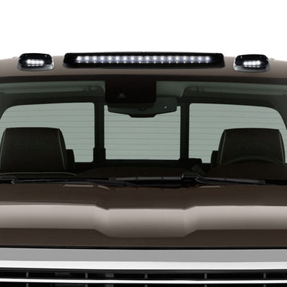 2007-2014 Chevrolet Silverado Cab Light - Smoke Housing White LED