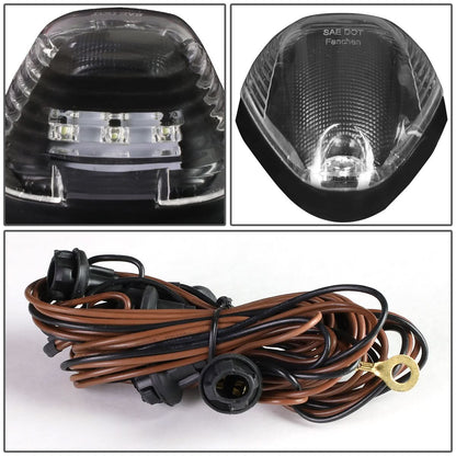99-15 Ford Super Duty Black Housing White LED Cab Light