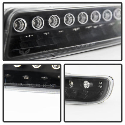 SPYDER Xtune GMC Sierra 99-06 Full LED Bumper Lights Black CBL-JH-GS99-LED-BK 9027147