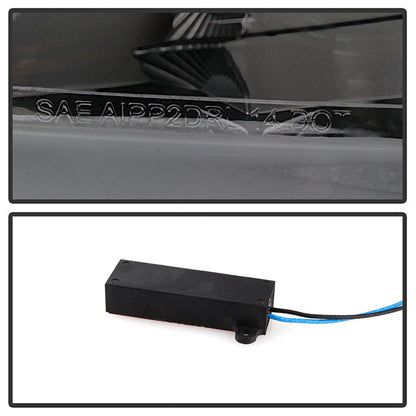 SPYDER xTune 14-17 Jeep Cherokee Parking Signal Lights - LED Daytime Running - Black - CBL-JH-JC14-LED-BK 9047145