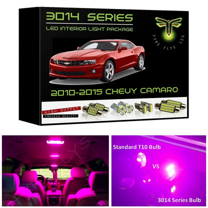 2010-2015 Chevy Camaro Super Bright 3014 Series LED interior light kit