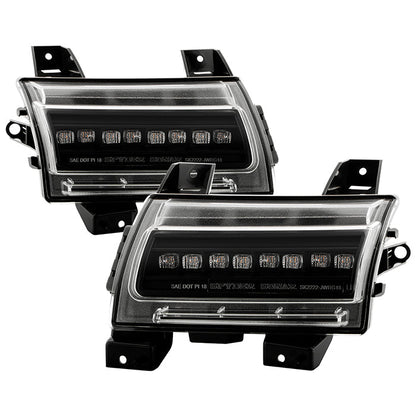 SPYDER 18-20 Jeep Wrangler Front Fender LED Lights - Black (CCL-YD-JW18-SEQ-BK) 5088543
