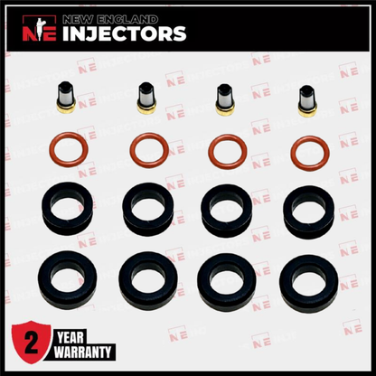 Fuel Injector O-Ring Kit for Yamaha Outboard F115 F150 CDH 210 275 Set Of 4