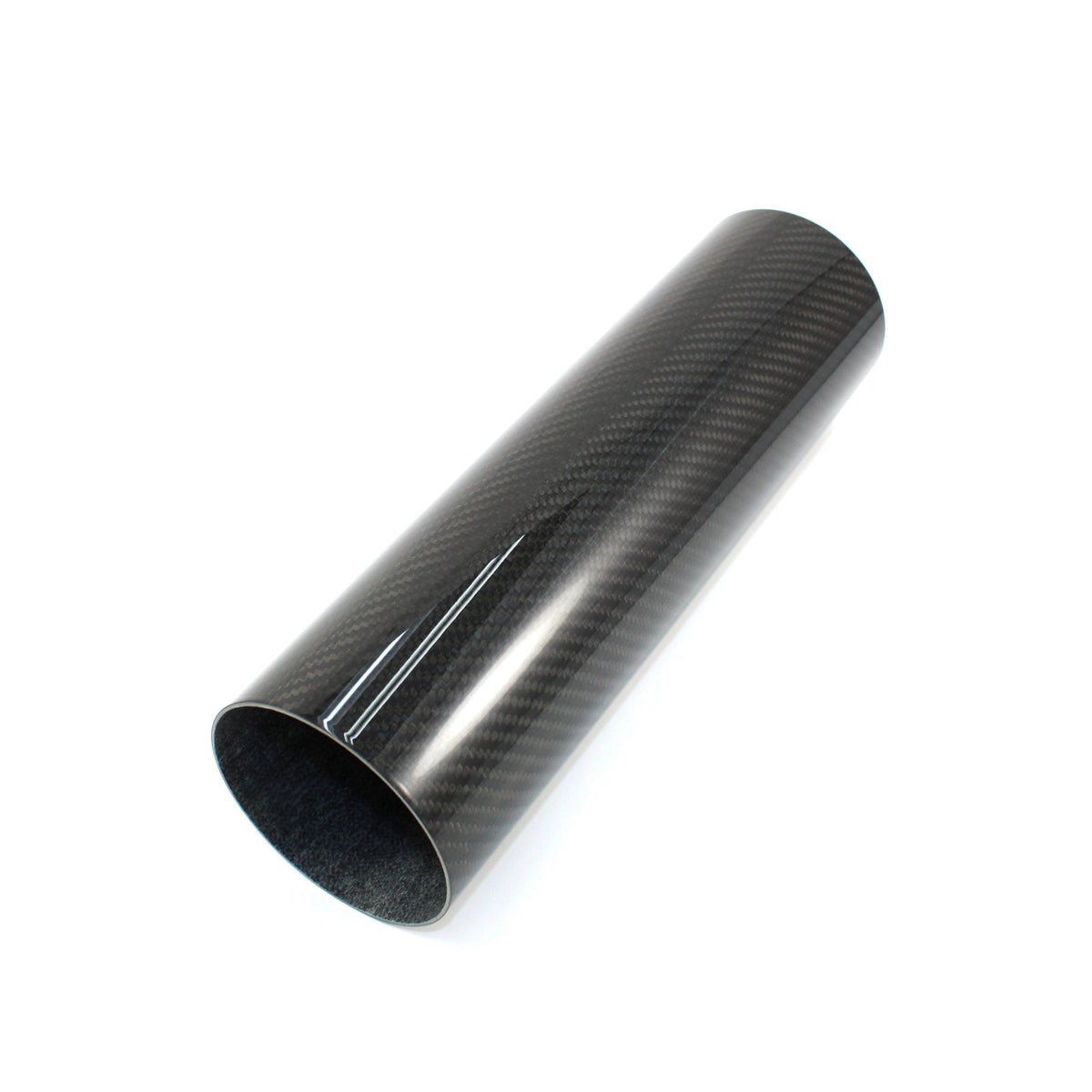 3.5" OD x 12" Long Carbon Fiber Intake Tube