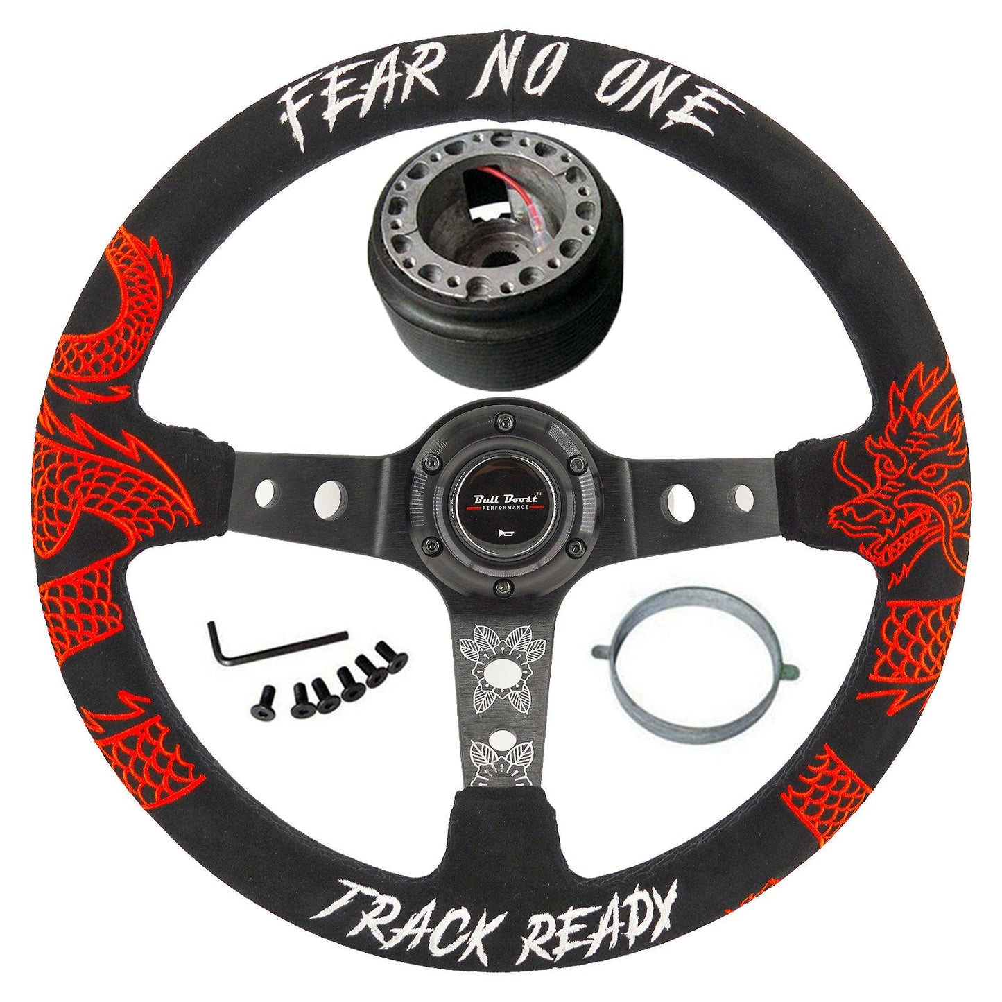 Track Ready 350MM Steering Wheel + Hub Adapter Kit For Subaru Impreza WRX