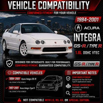 Cold Air Intake Kit For 1994-2001 Acura Integra GSR/Type R | Rtunes Racing | CI-AC-03