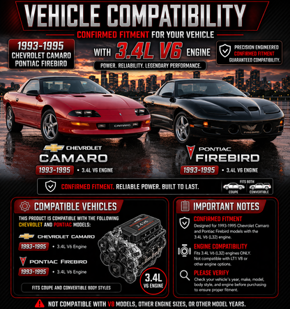 Cold Air Intake Kit For 1993-1995 Camaro/Firebird 3.4 V6 | Rtunes Racing | CI-CH-07