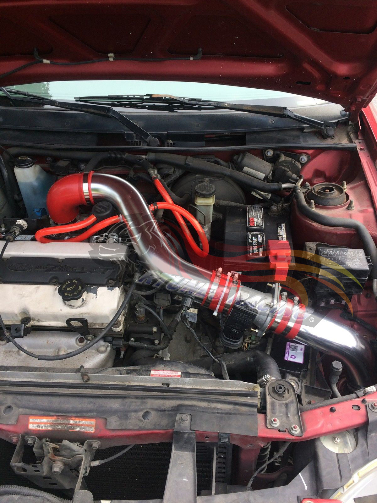 Cold Air Intake Kit For 1998-2003 Escort ZX2 2.0L | RCI-FD-12BK