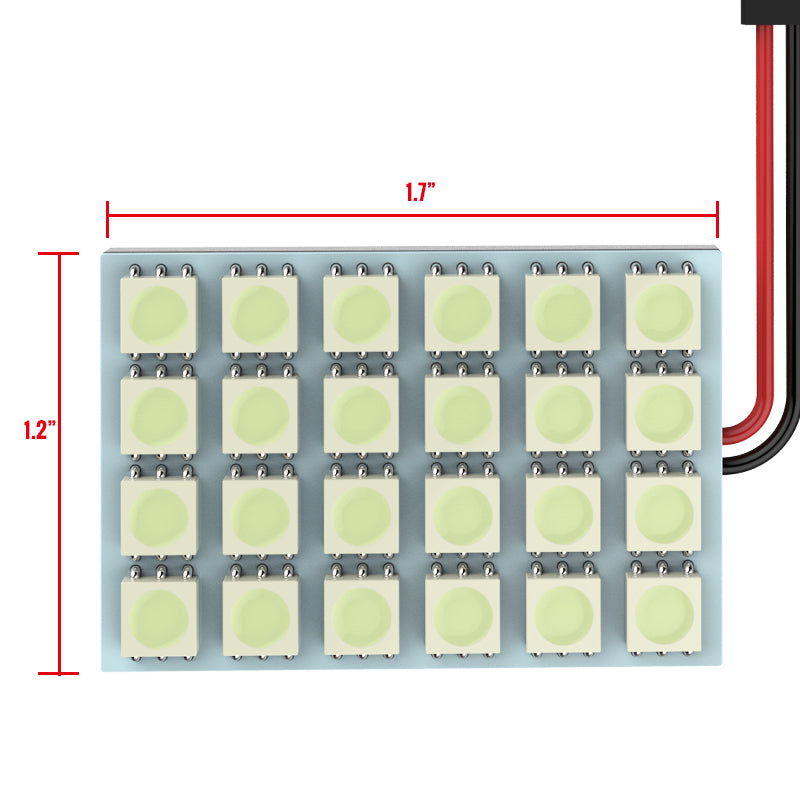 Universal SMD 24PC LED Panel Dome Light