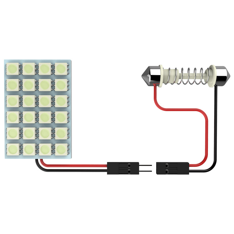 Universal SMD 24PC LED Panel Dome Light