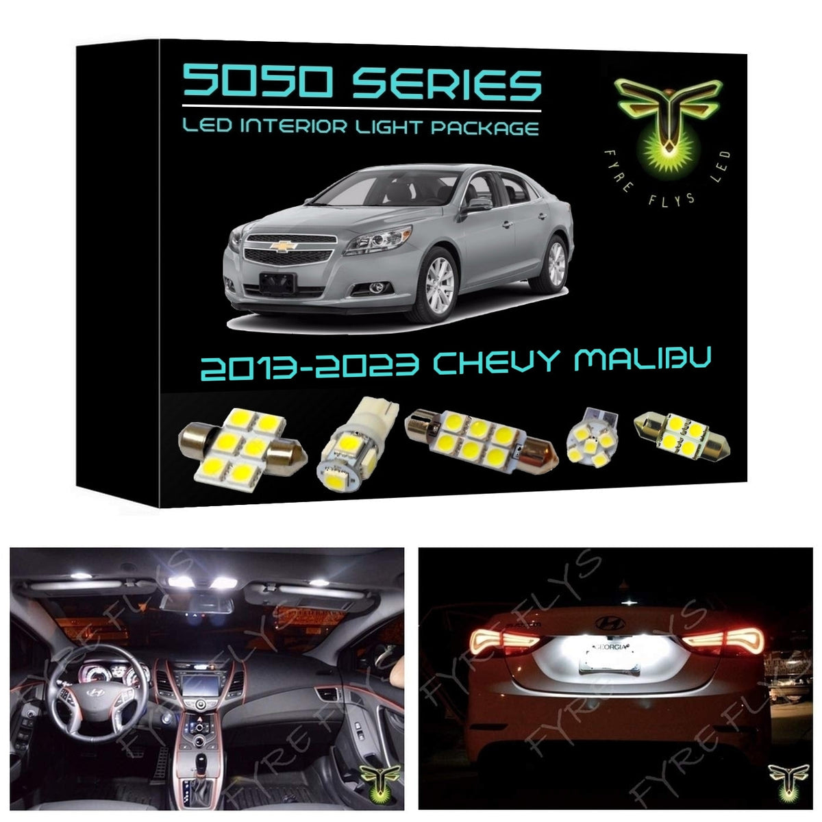 2013-2023 Chevrolet Malibu LED interior light kit 5050 Series