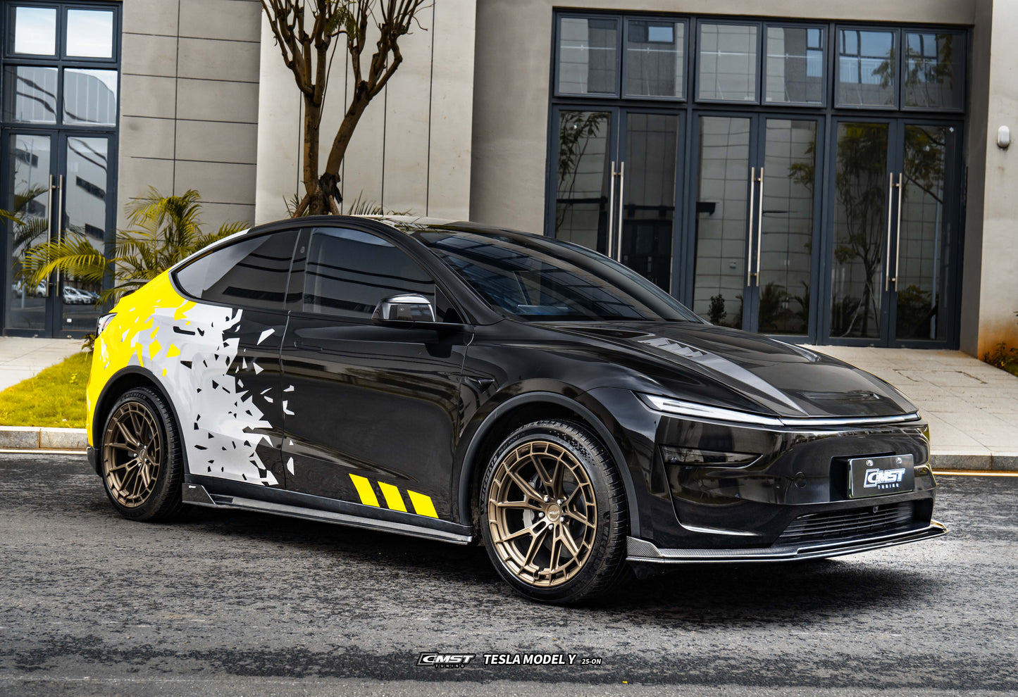 CMST Tuning V1 Front Lip for Tesla Model Y Juniper 2026-ON Carbon Fiber / FRP