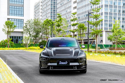 CMST Tuning V2 Front Lip for Tesla Model Y Juniper 2026-ON Carbon Fiber / FRP