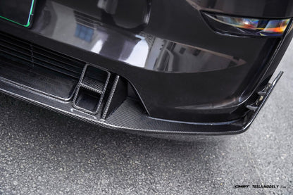 CMST Tuning V2 Front Lip for Tesla Model Y Juniper 2026-ON Carbon Fiber / FRP