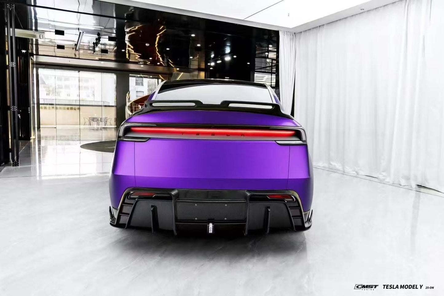 CMST Tuning V2 Rear Diffuser for Tesla Model Y Juniper 2026-ON Carbon Fiber / FRP