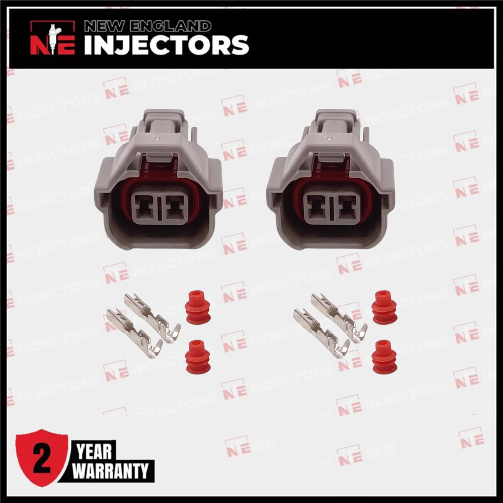 Denso Fuel Injector Connector Kit Nippon Plug - Pins & Seals Set of 2