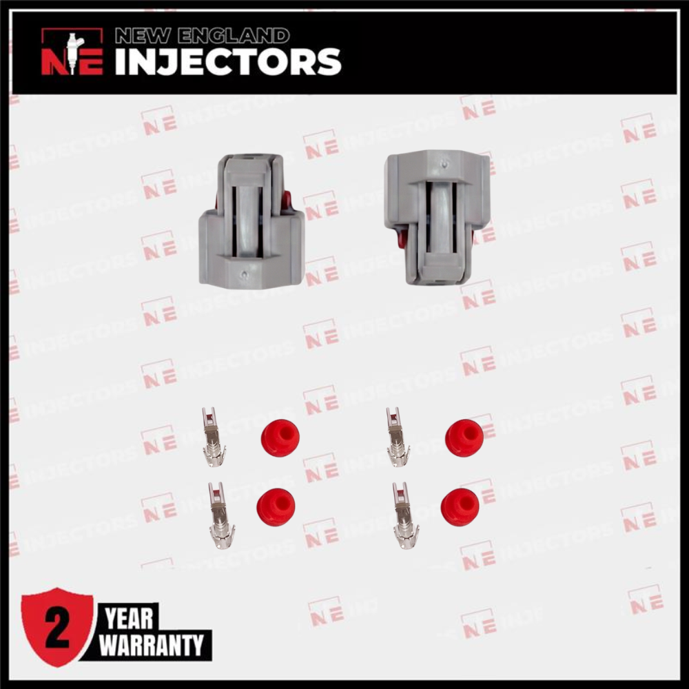 Denso Fuel Injector Connector Kit Nippon Plug - Pins & Seals Set of 2