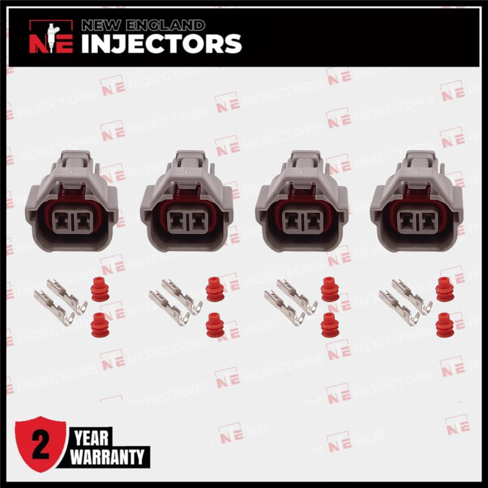 Denso Fuel Injector Connector Kit Nippon Plug - Pins & Seals Set of 4